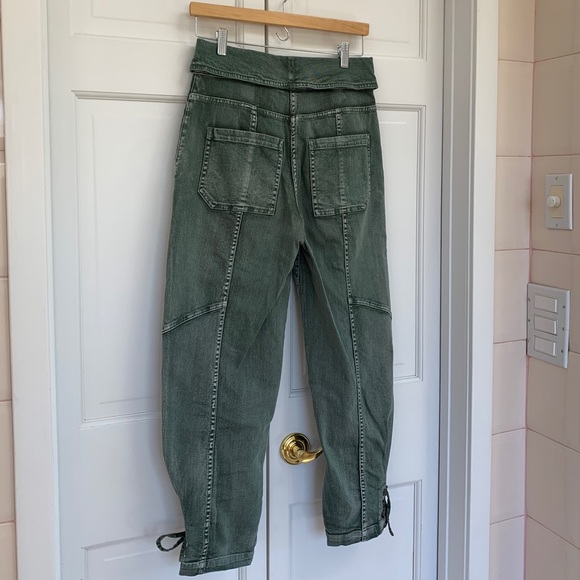 Ulla Johnson Green Kingston Cargo Jean, size 4 - Picture 14 of 16